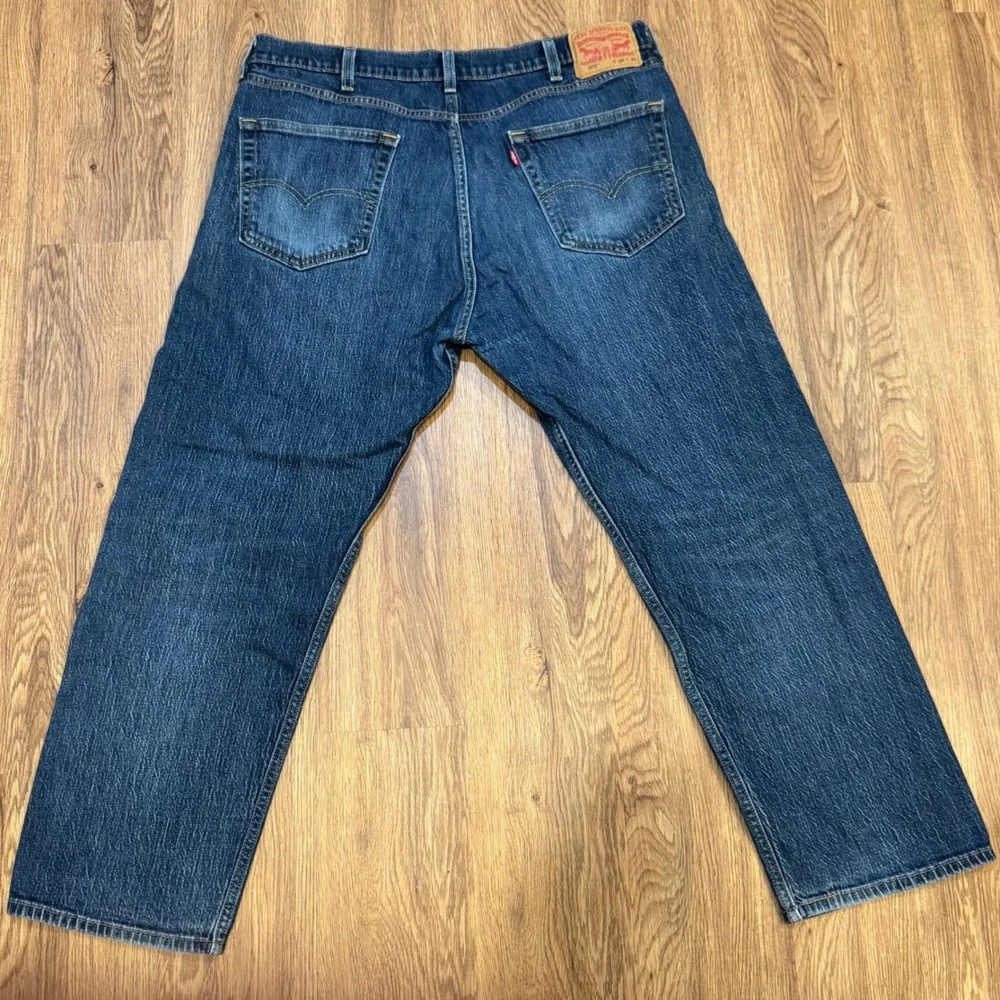 Levis 505 Regular Fit Mens Jeans 38x30 Medium Wash Blue Straight Leg Denim 38 30
